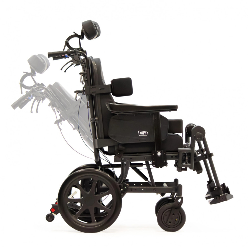 Кресло-коляска механическая MET ECLIPSE B оснащена абдуктором