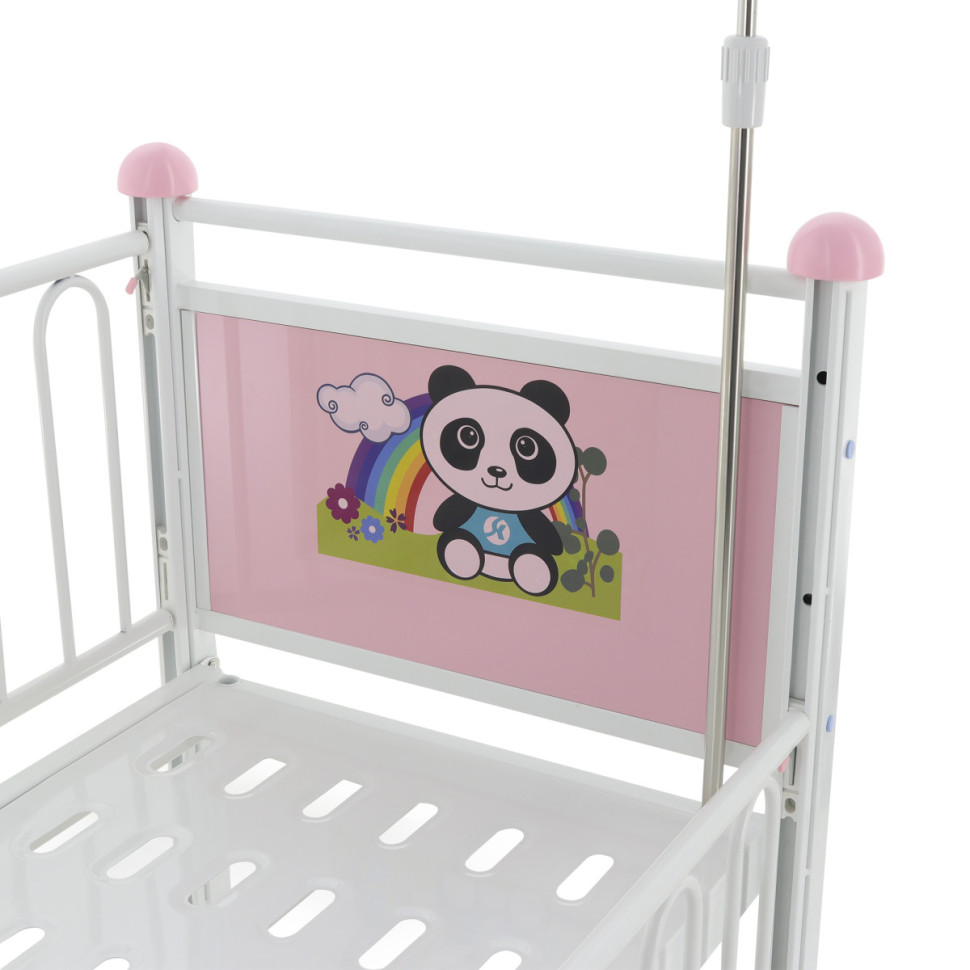 Кровать детская Med-Mos DM-0124S Тип 3, Вариант 3.1 (розов) ТУ 32.50.30-21-98238288-2020 с матрасом