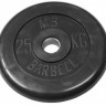 Диск обрезиненный MB-PltB51-25 кг, 51 мм