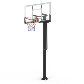 Баскетбольная стойка стационарная UNIX Line B-Stand-TG 54&quot;x32&quot; R45 H230-305 см