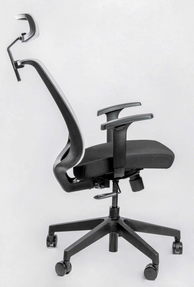 Кресло FALTO NEO NEO11-KAL/GY-BK Спинка серая/сидение черное/Каркас черный