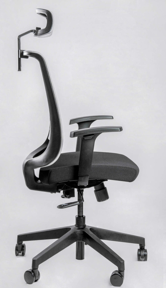 Кресло FALTO NEO NEO11-KAL/GY-BK Спинка серая/сидение черное/Каркас черный