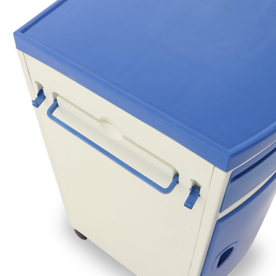 Тумбочка прикроватная Мед-Мос BLZ-016 ПТ-003Д из пластика цвет синий