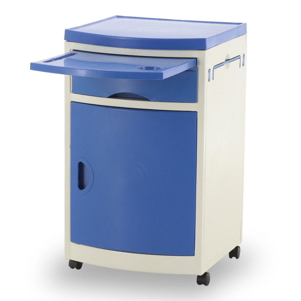 Тумбочка прикроватная Мед-Мос BLZ-016 ПТ-003Д из пластика цвет синий