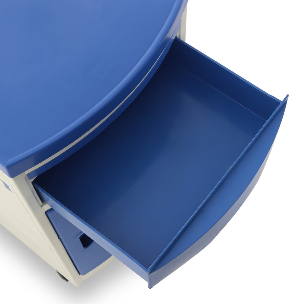 Тумбочка прикроватная Мед-Мос BLZ-016 ПТ-003Д из пластика цвет синий