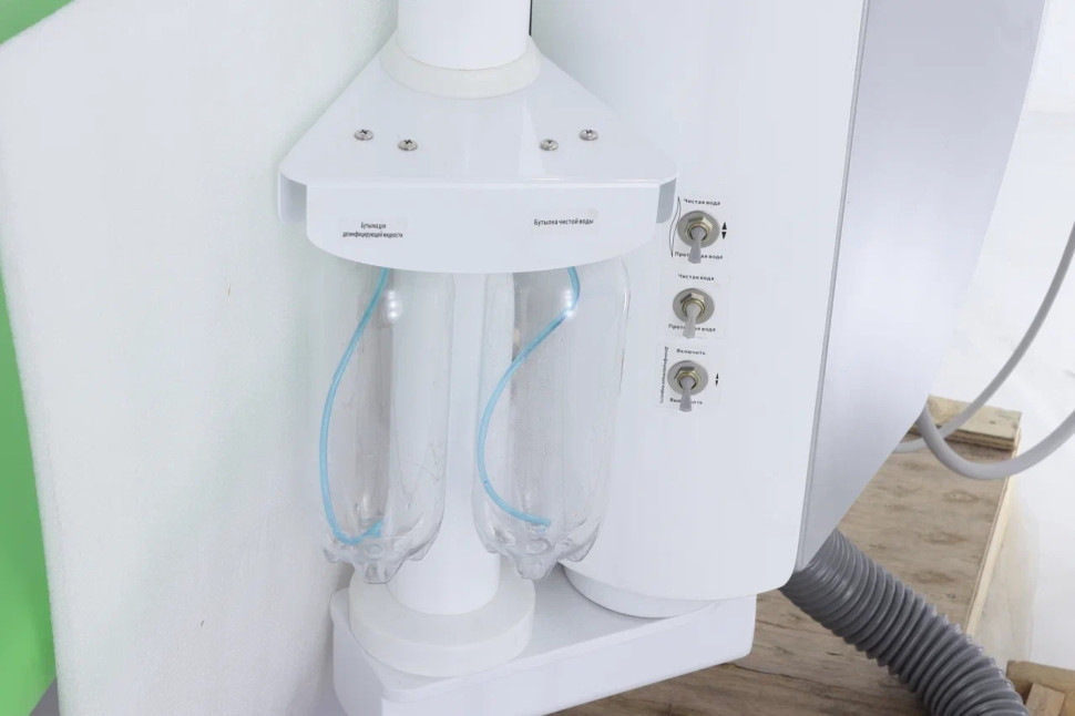 Стоматологическая установка CQ-217 (СО-004М-02) голубой, нижняя подача