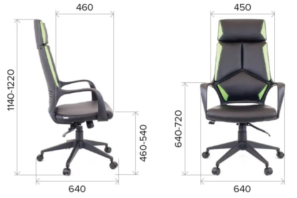 Кресло Everprof Trio Black TM ткань черный