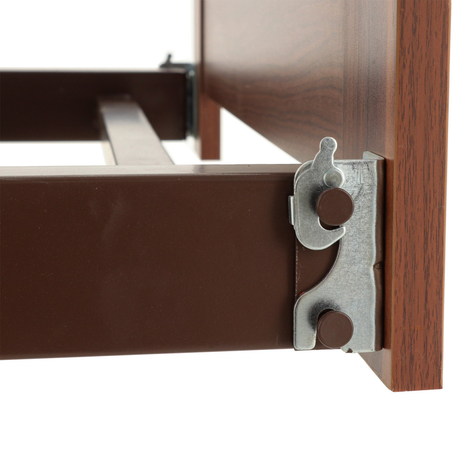 Кровать механич. E-49 (ММ-2620Н-05) ЛДСП Венге (спинки с прорезью) с матрасом