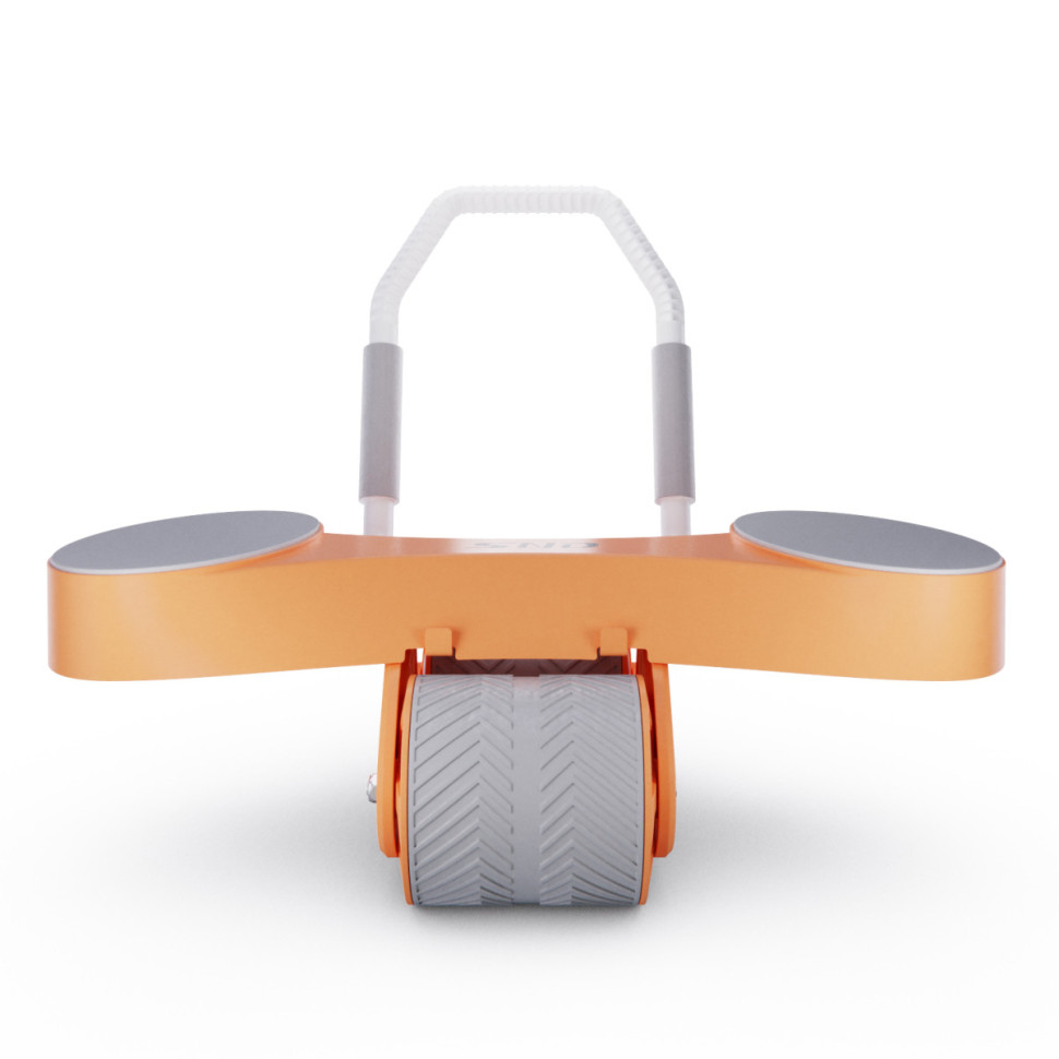 Тренажёр для пресса AB Roller SND оранжевый с ковриком 35 мм