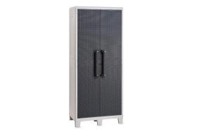 Уличный шкаф TOOMAX 2х дверный глубокий SANTORINI XL (3 полки),светло-серый/антрацит 