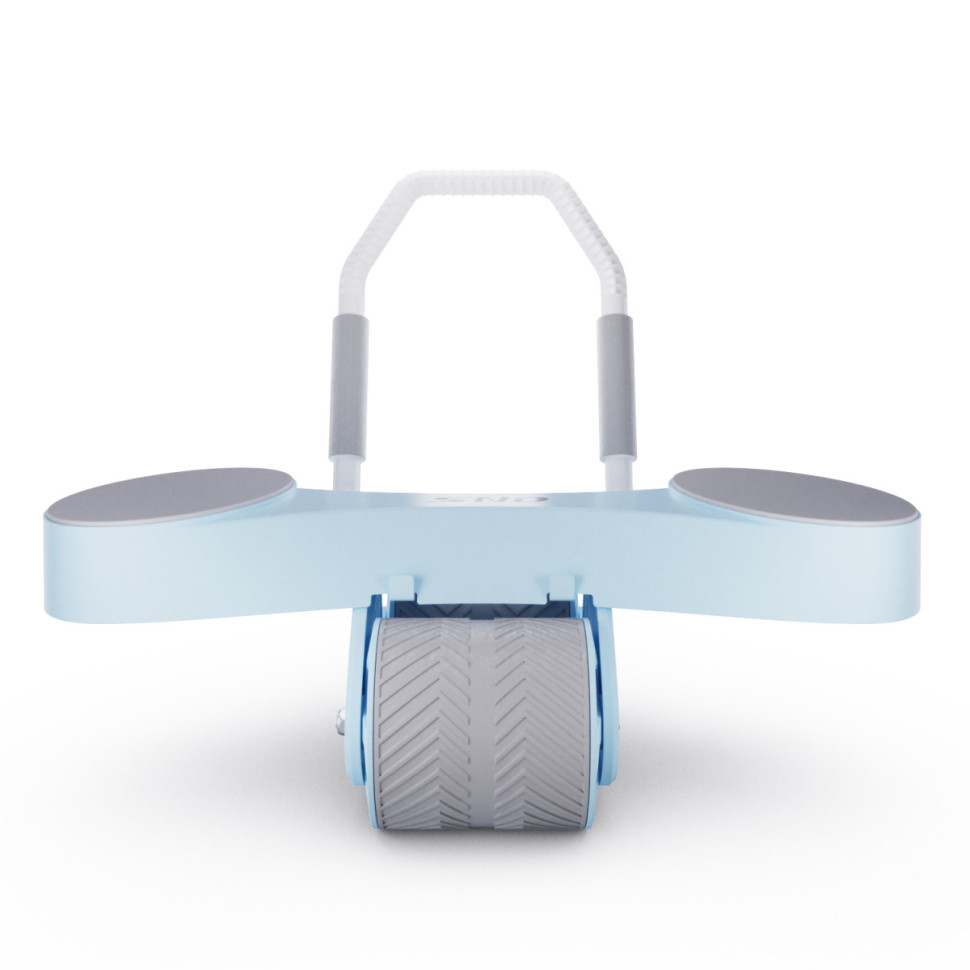 Тренажёр для пресса AB Roller SND голубой с ковриком 35 мм