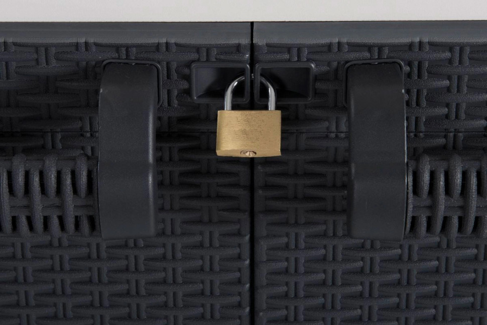 Уличный шкаф TOOMAX 2х дверный глубокий SANTORINI XL (2 полки), светло-серый/антрацит