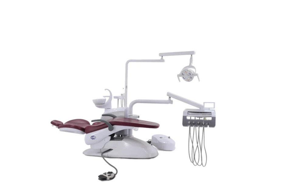 Стоматологическая установка CQ-217 (СО-004М-02) бордо, нижняя подача