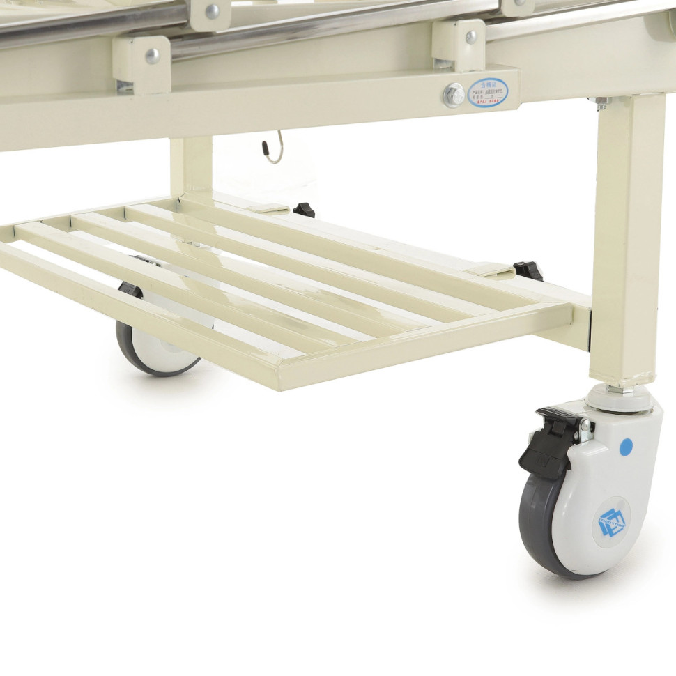 Кровать для лежачих больных с матрасом MED-MOS Е-17В ЛДСП светлое дерево