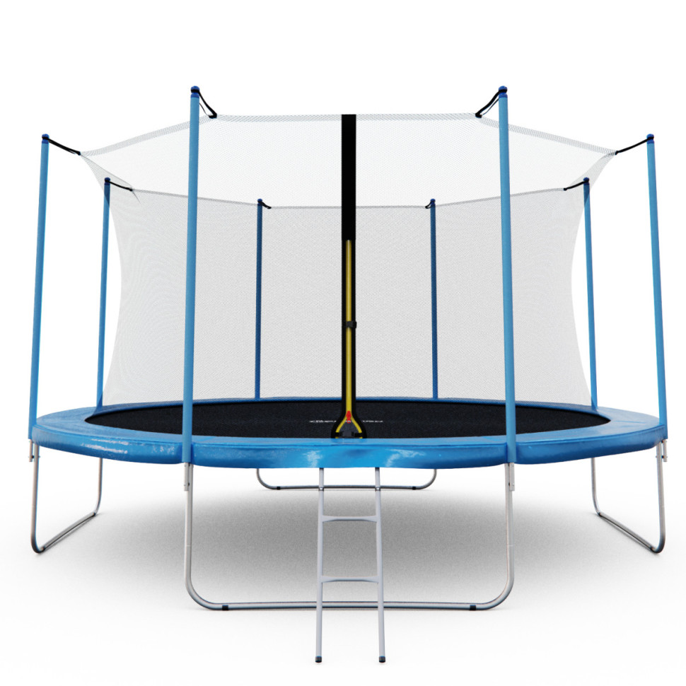 Батут каркасный с сеткой DFC Kondition 14 ft с лестницей