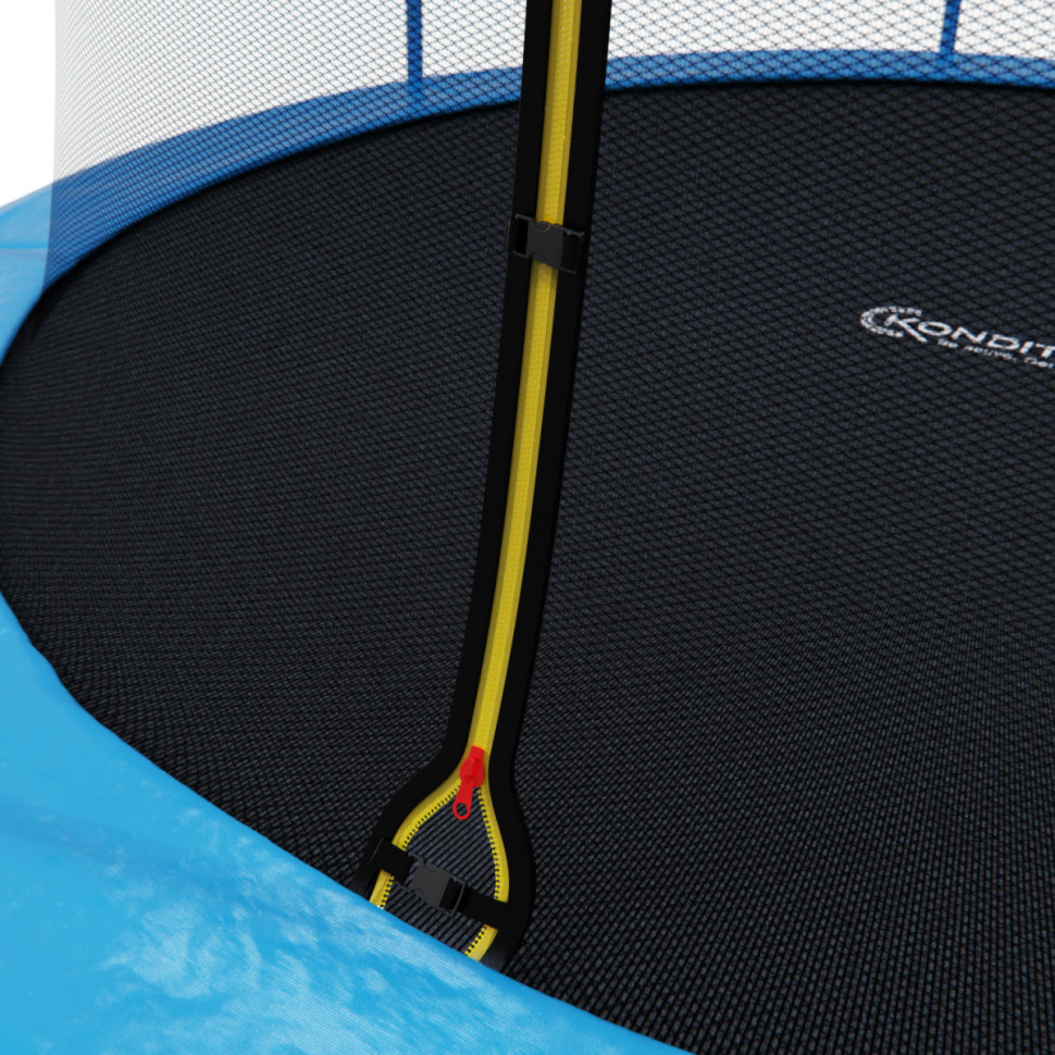 Батут каркасный с сеткой DFC Kondition 14 ft с лестницей