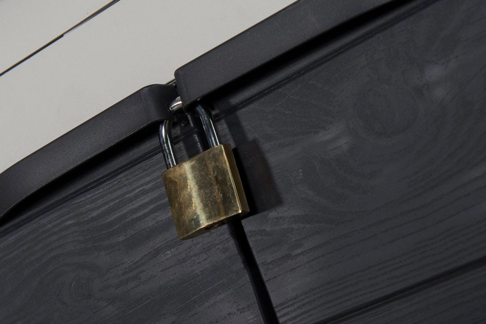 Уличная тумба WOODY'S (1 полка) для сортировки мусора Светло-серый/антрацит