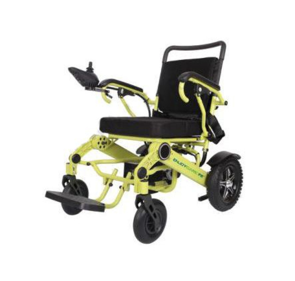 Кресло-коляска электр. MET Compact 35 (17290) цвет рамы зеленый, 2 АКБ