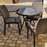 Стул B:rattan INDIANA с подлокотниками, коричневый