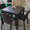 Стул B:rattan INDIANA с подлокотниками, коричневый