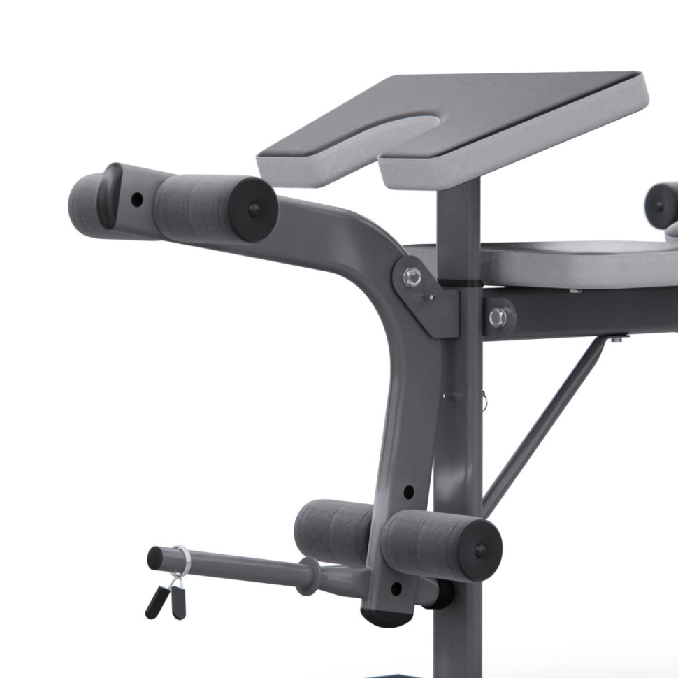 Скамья со стойками под штангу DFC D70 PRO с партой для бицепса