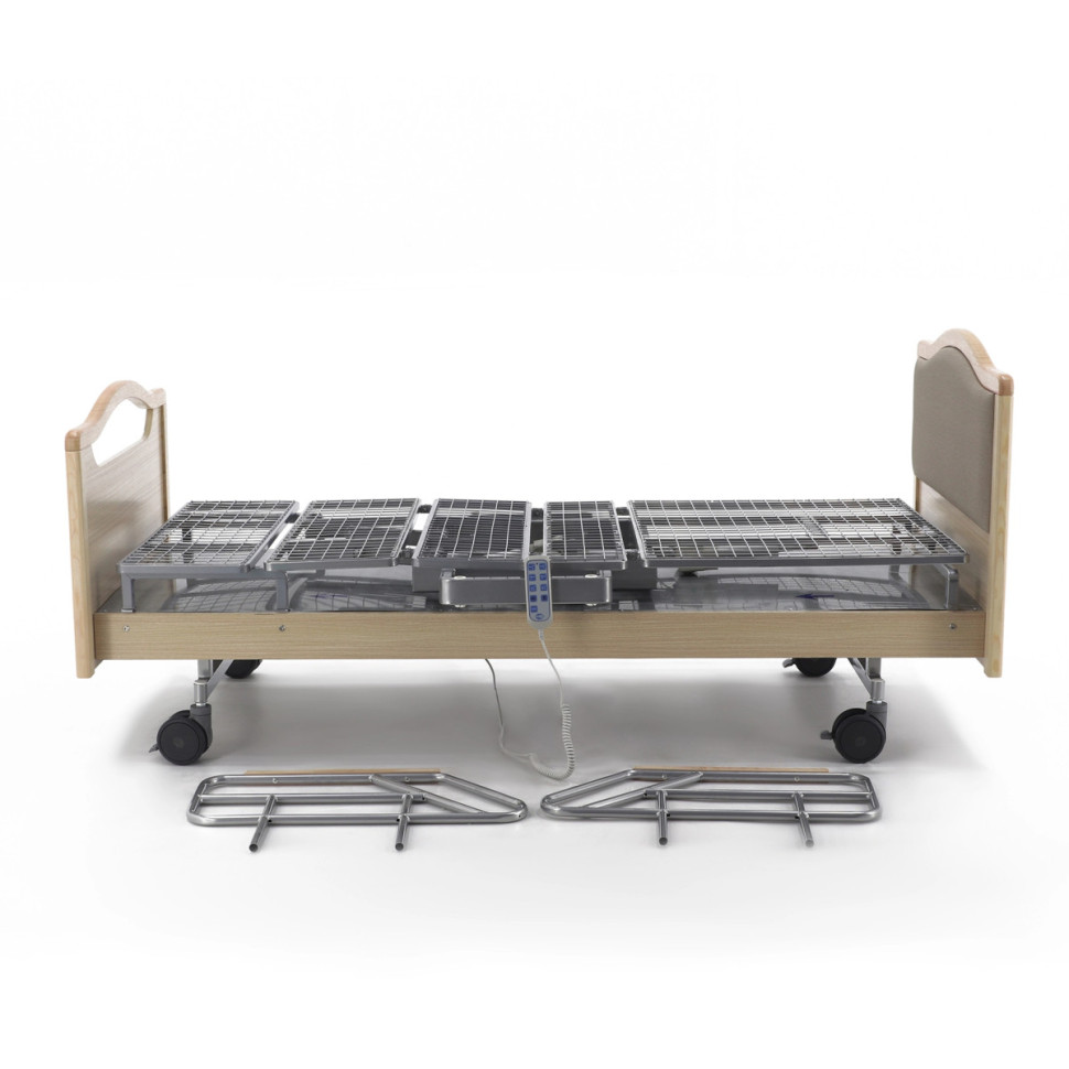 Кровать электрическая MED-MOS DB-2B с поворот.креслом в правую сторону (светлое дерево)