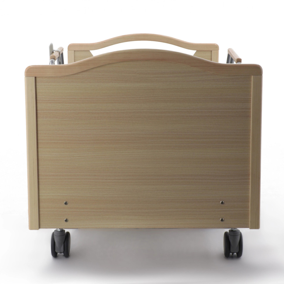 Медицинская кровать для лежачих больных электрическая MED-MOS DB-2B с поворот.креслом в правую сторону (светлое дерево)