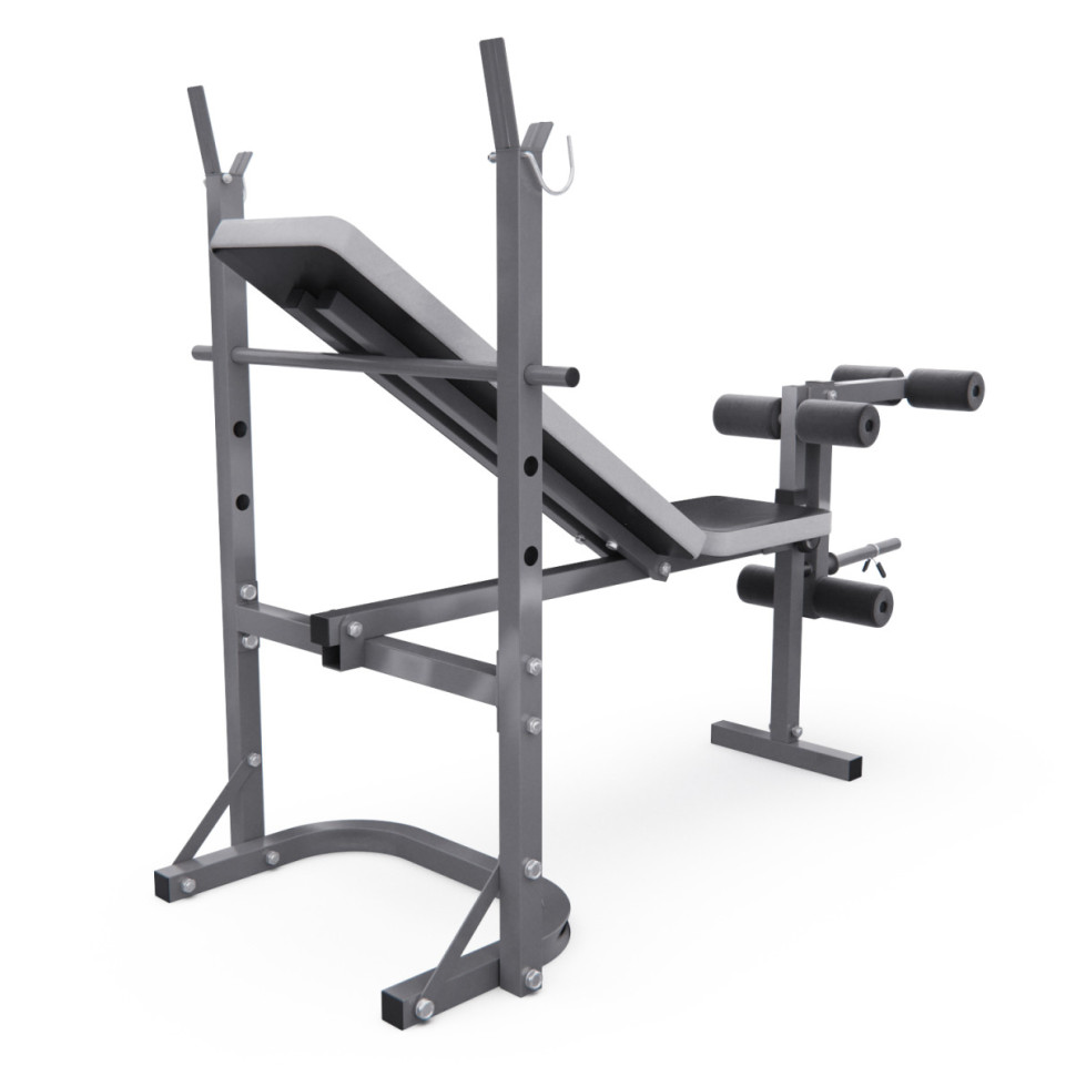 Скамья со стойками под штангу DFC D70