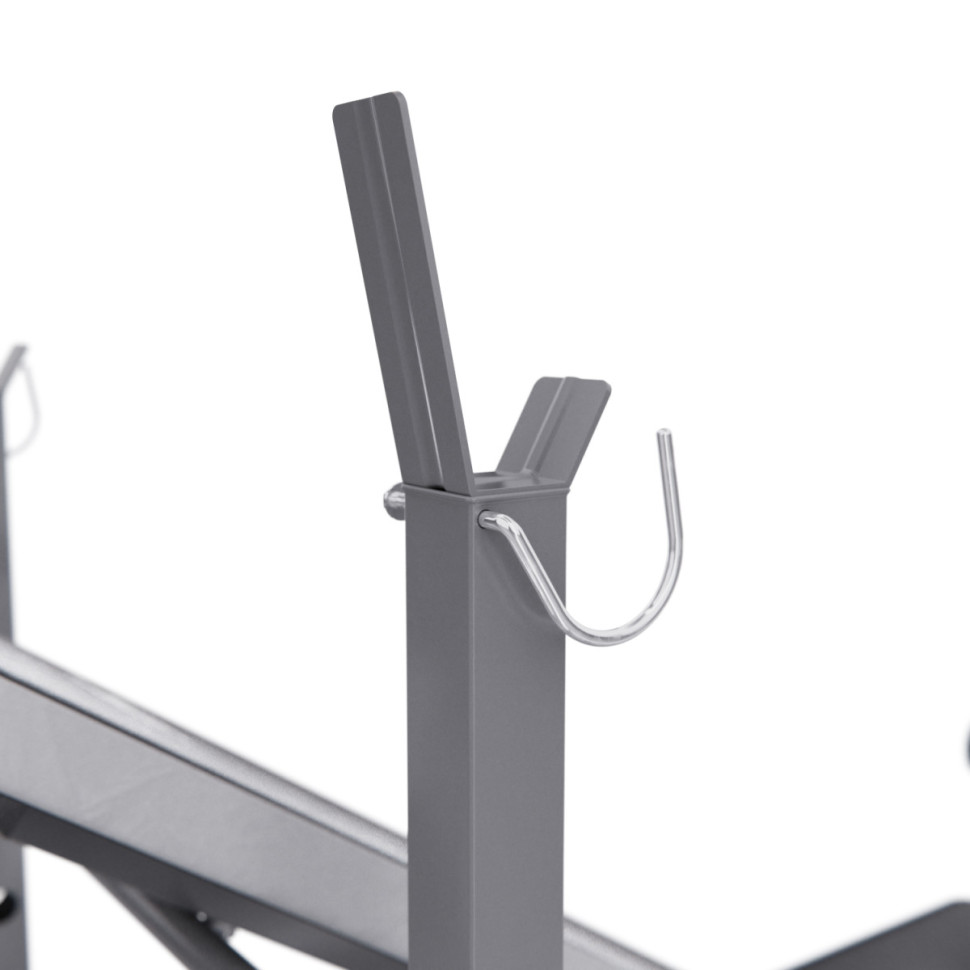 Скамья со стойками под штангу DFC D70