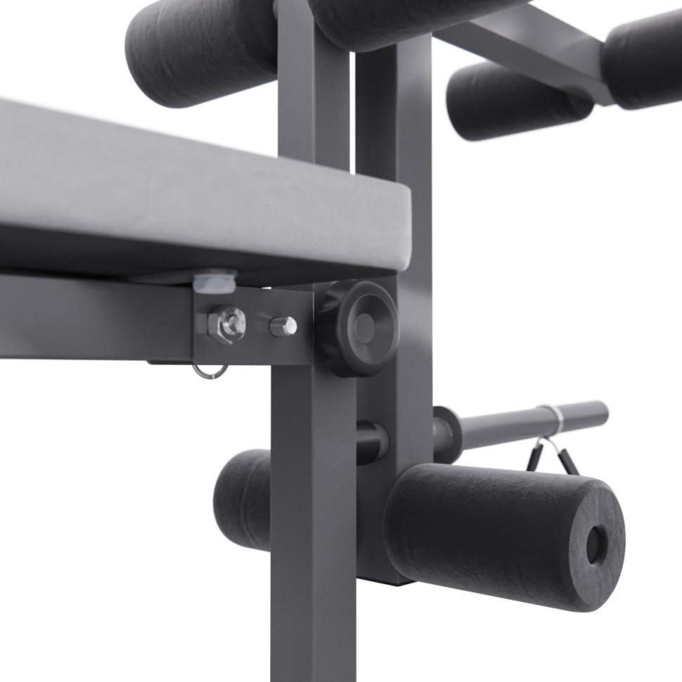 Скамья со стойками под штангу DFC D70