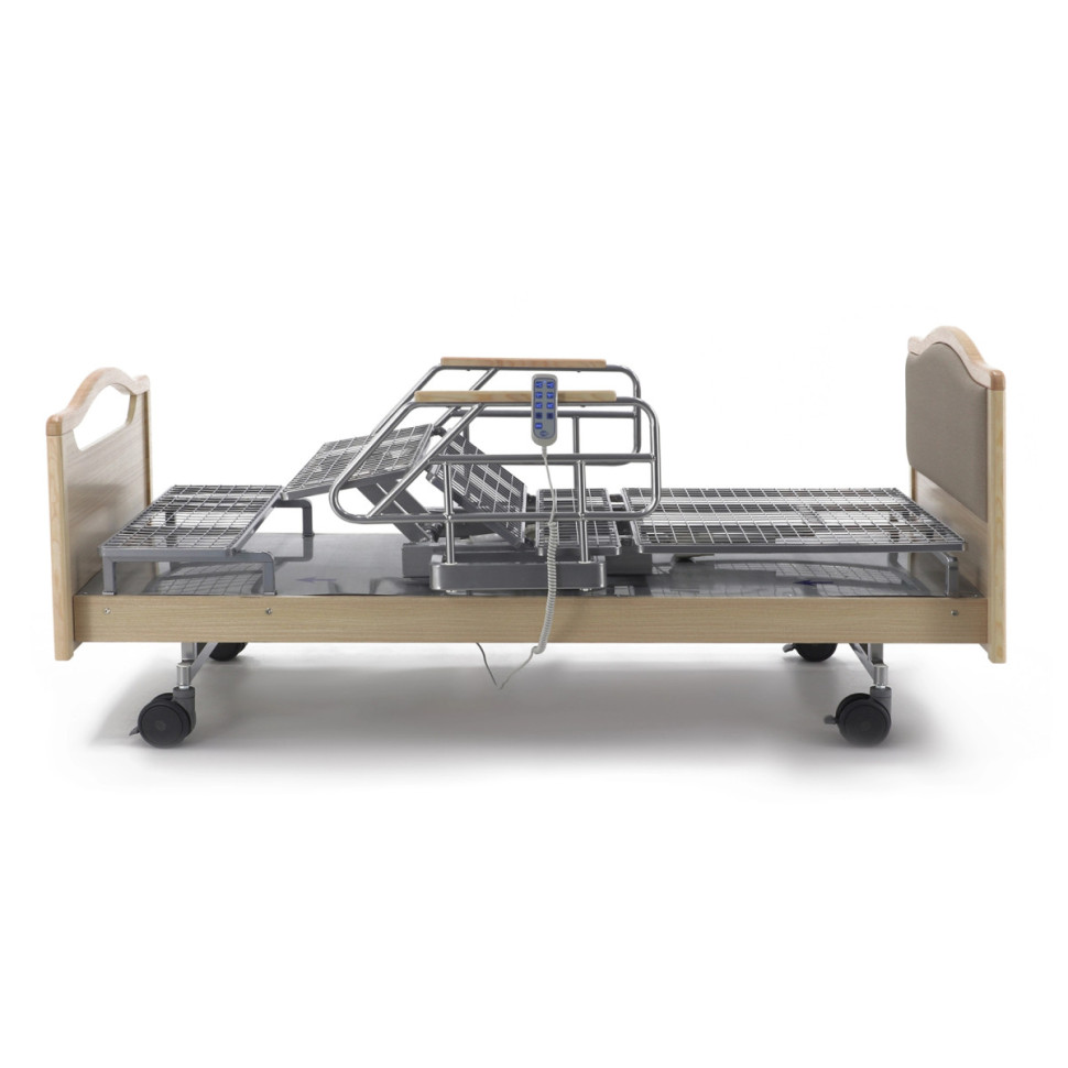 Кровать электрическая MED-MOS DB-2B с поворот.креслом в левую сторону (светлое дерево)