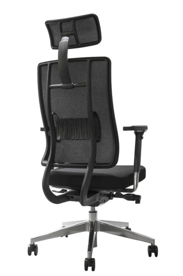 Кресло FALTO X TRANS XTR-11KAL-AL-BK Спинка черн/сидение черн/Каркас черный