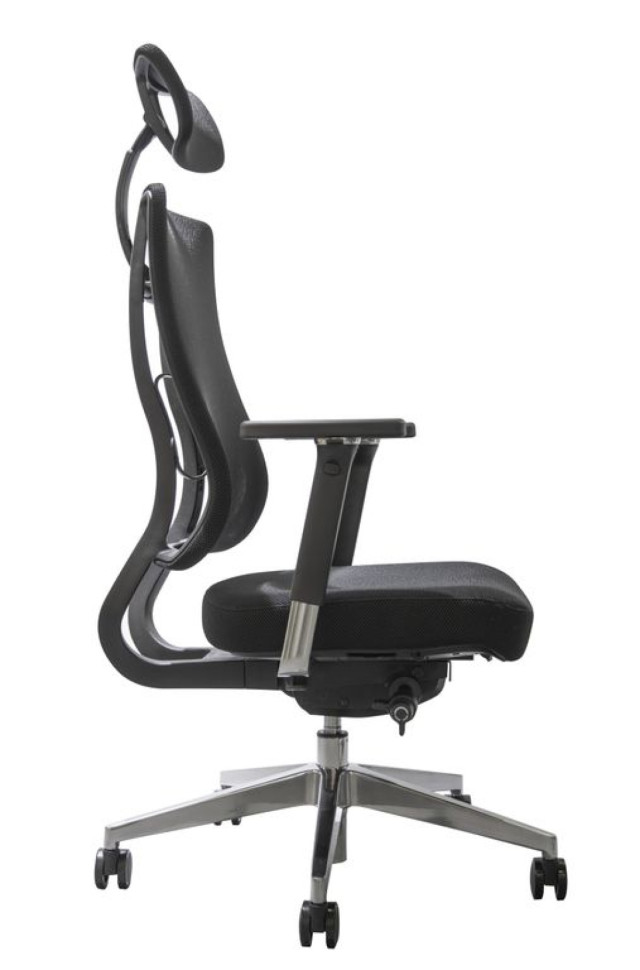 Кресло FALTO X TRANS XTR-11KAL-AL-BK Спинка черн/сидение черн/Каркас черный