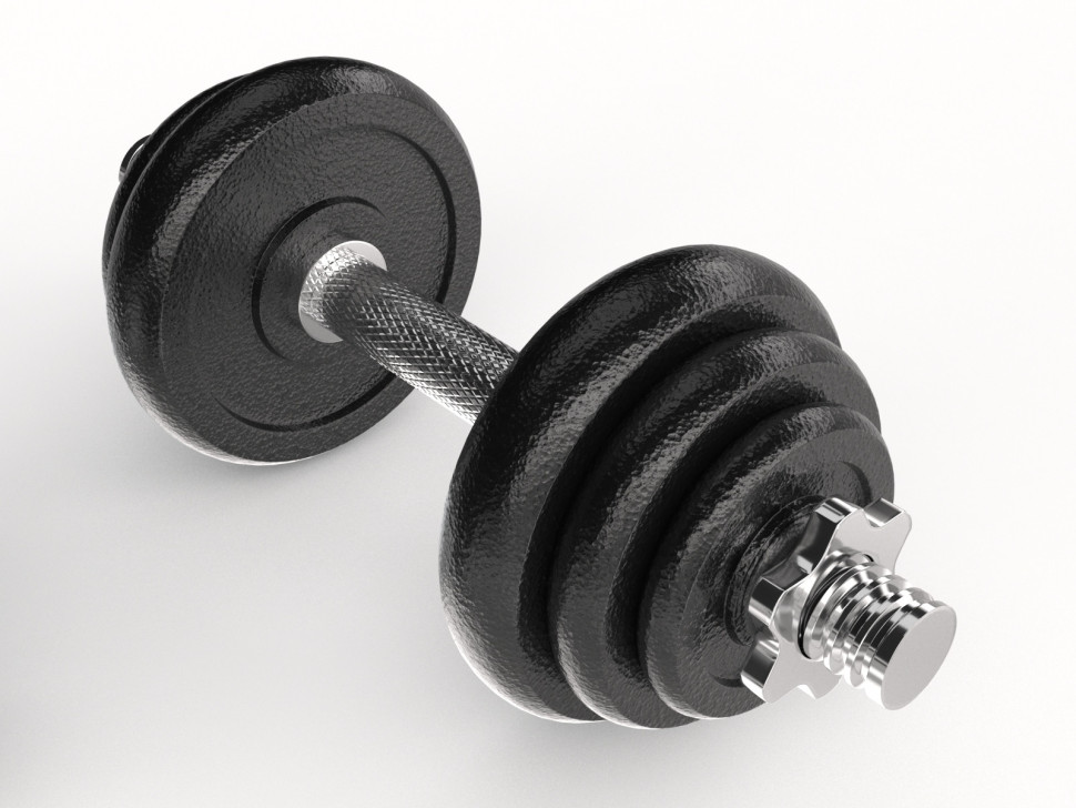Набор гантелей и штанга UNIXFIT в кейсе 50 кг