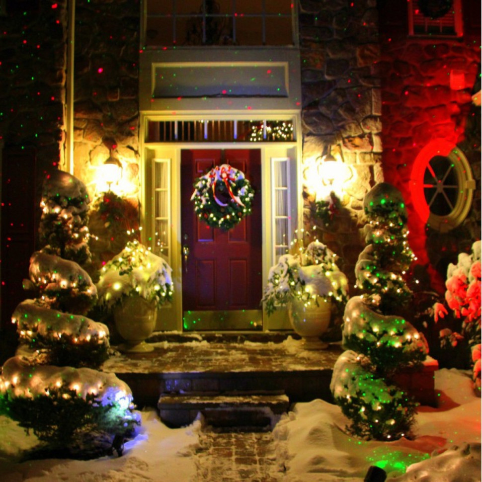 Лазерная подсветка X-38P-D (X-30 Premium) Зеленый+Красный (анимация "Светлячок") + Bluetooth колонка