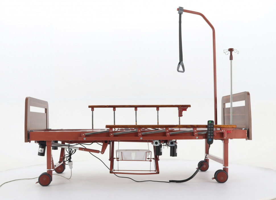 Кровать электрическая MED-MOS YG-3 (ЛДСП кор., 13 секций, матрас, столик, ванночка,ТУ эл.,БП,К,0)