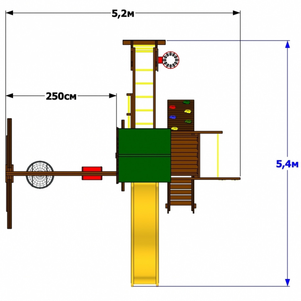 Детская игровая площадка Markvel Мельница спорт (melnitsa_6)