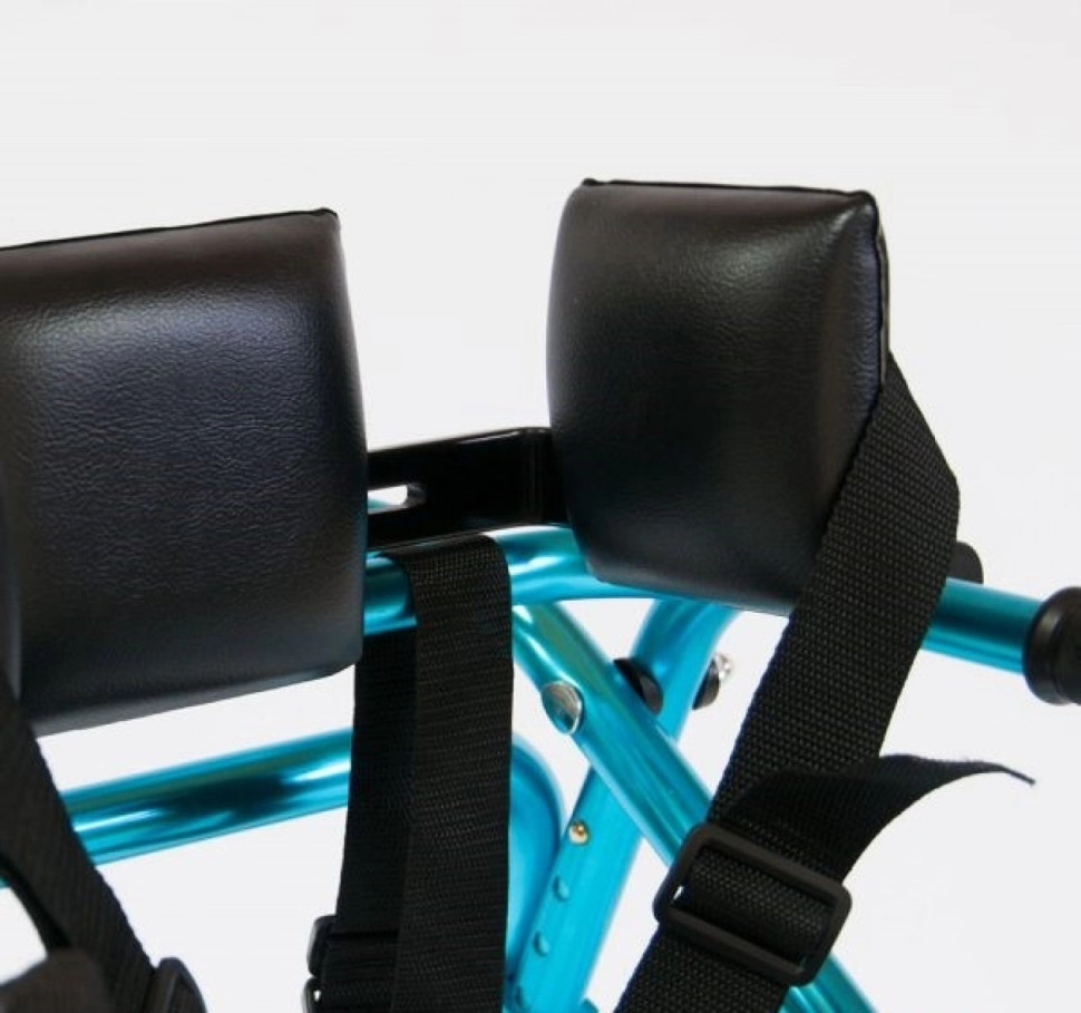 Ходунки на 4-х колесах для детей больных ДЦП Мега-921 с подлокотной опорой