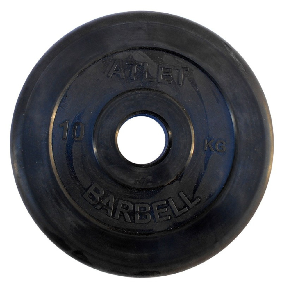 Диск обрезиненный MB Barbell Atlet B51-10 кг