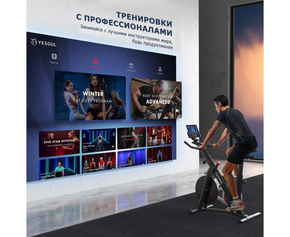 Велотренажер DFC Yesoul BS3-W белый