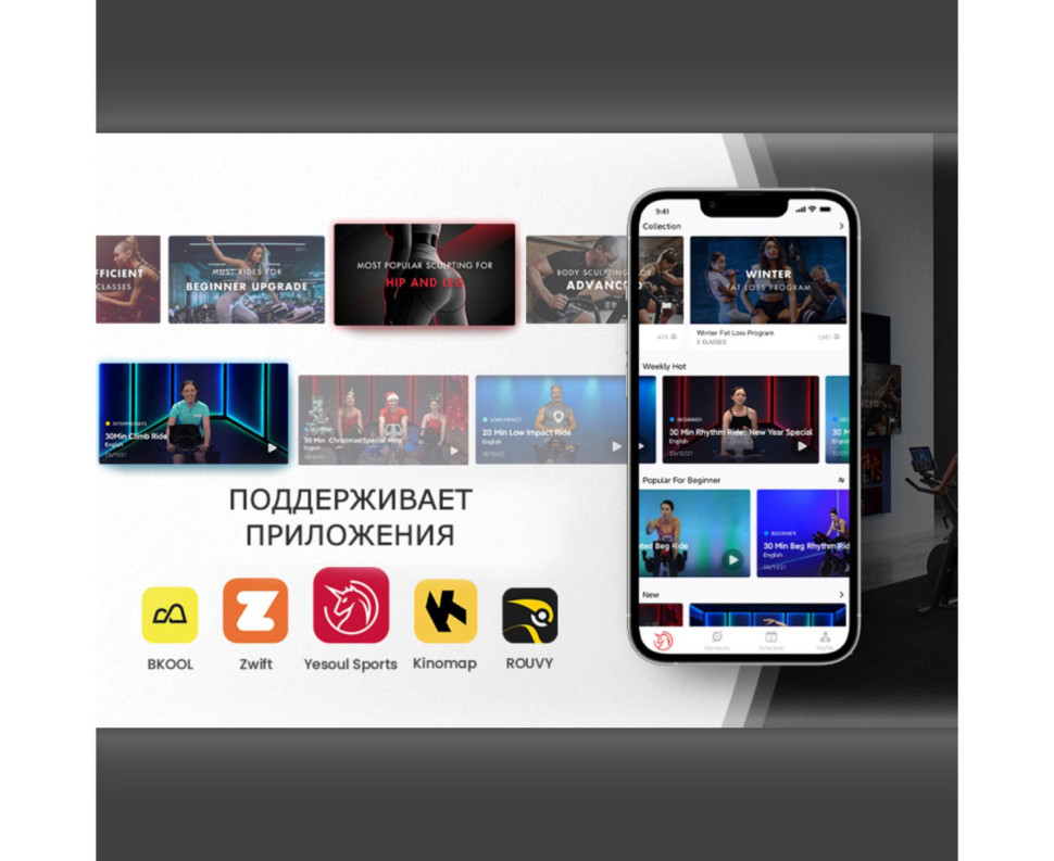 Велотренажер DFC Yesoul BS3-W белый