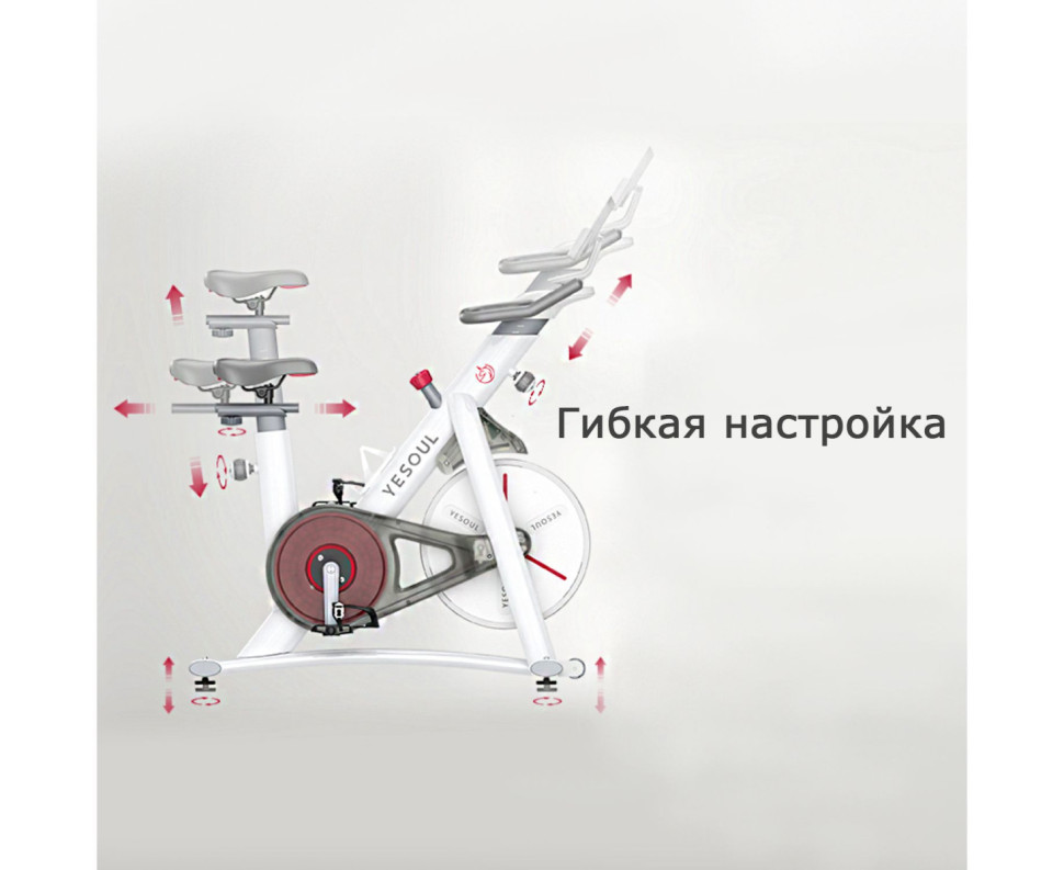Велотренажер DFC Yesoul BS3-W белый