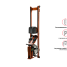 Гребной тренажер UNIXFIT Wood Rower Dark