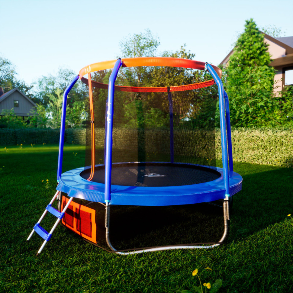 Батут DFC JUMP BASKET с сеткой 8FT-JBSK-B