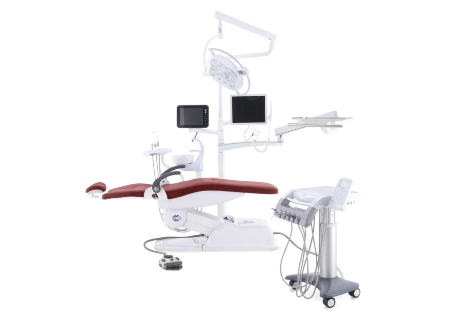 Стоматологическая установка CQ-219-I (СО-010М-01) красный (Implant)