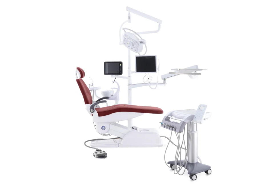 Стоматологическая установка CQ-219-I (СО-010М-01) красный (Implant)