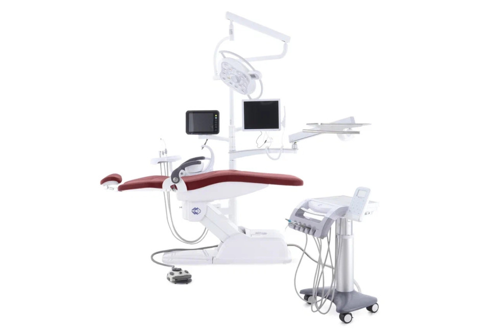 Стоматологическая установка CQ-219-I (СО-010М-01) красный (Implant)