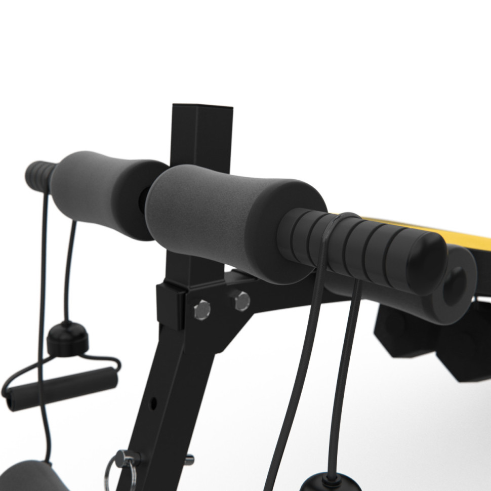 Скамья для пресса DFC D102RY гантели, эспандеры