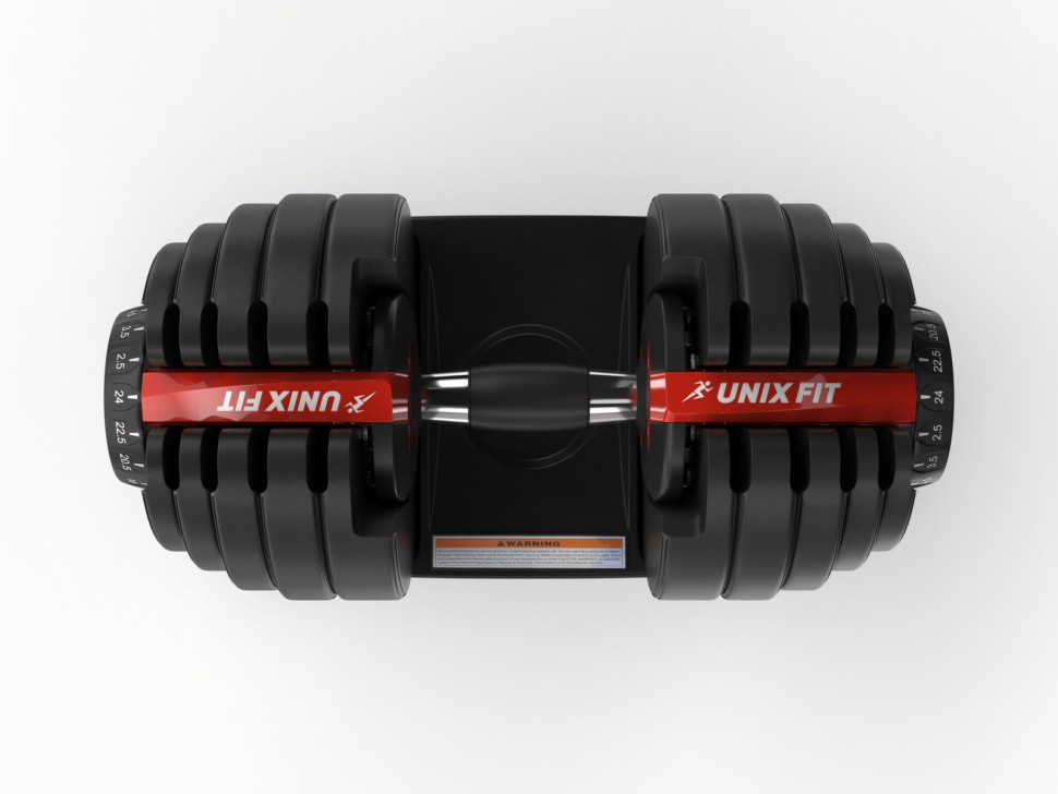 Гантель со ступенчатой регулировкой UNIXFIT 24 кг