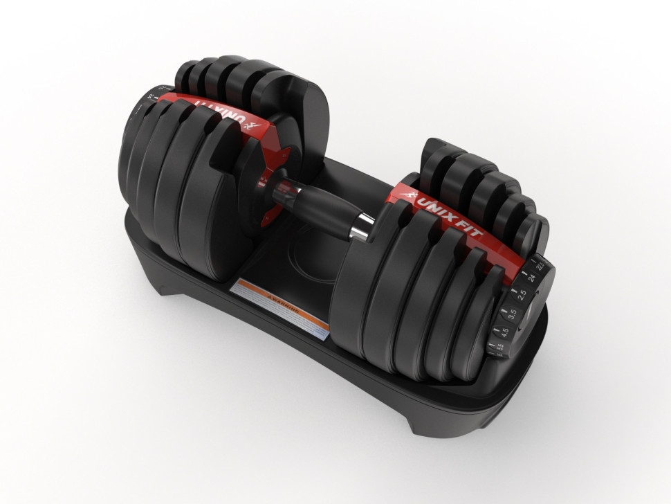Гантель со ступенчатой регулировкой UNIXFIT 24 кг